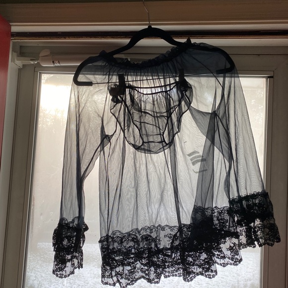 Vintage 60s lingerie sheer set small - Picture 4 of 8